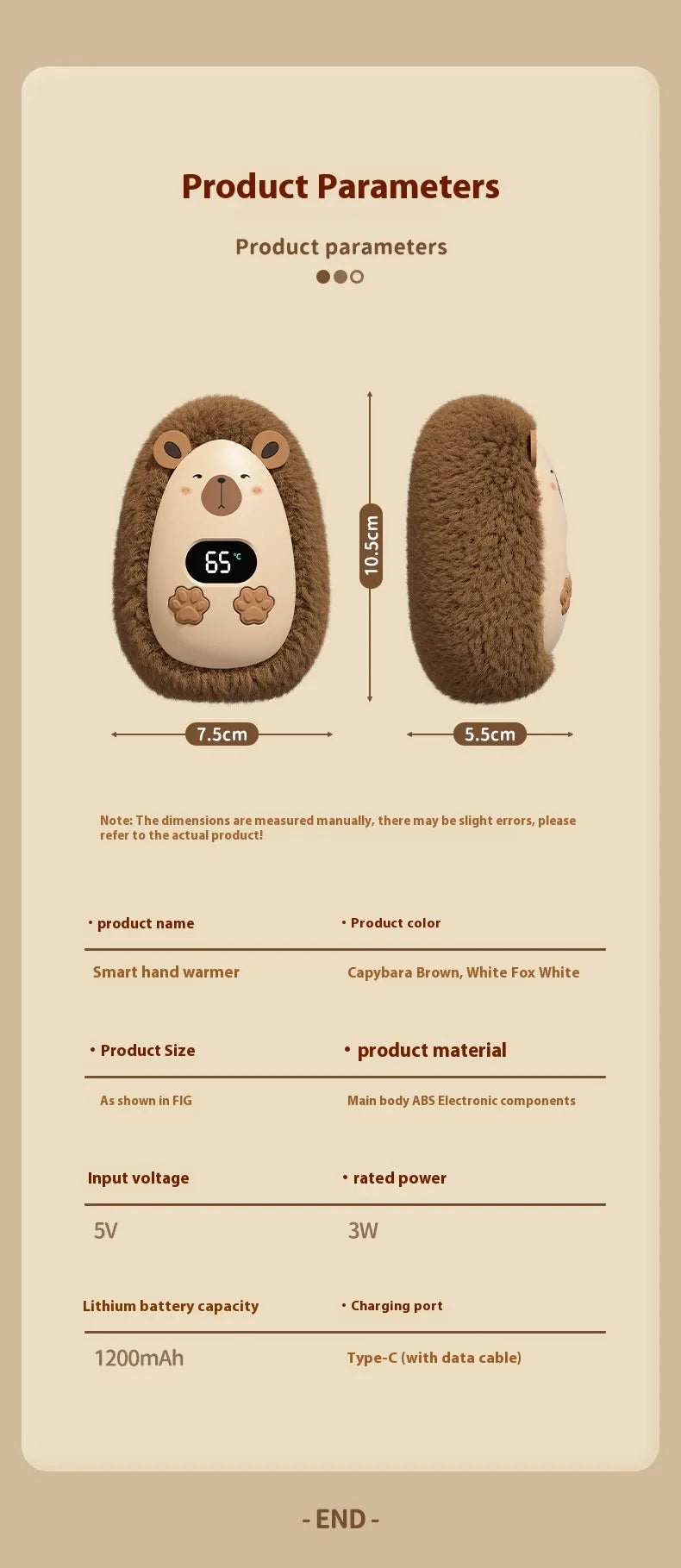Compact USB Hand Heater